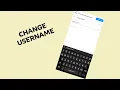 How to change kik username