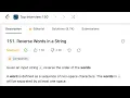 LeetCode 151 Reverse Words in a String Problem No 151 Top Interview 150