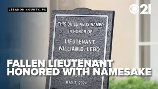 Widow speaks on city renaming post office in honor of fallen Lieutenant William Lebo