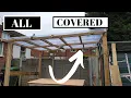 Building a temporary lean corrugated roofing