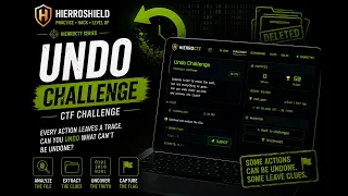 Undo Forensics Challenge Solved Using WebShell CTF Challenge Walkthrough Solution Explained