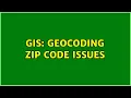 GIS Geocoding Zip Code Issues