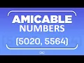 Amicable Numbers GeeksforGeeks