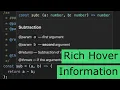 JsDoc - Rich Hover Information