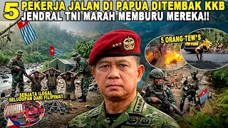 5 PEKERJA JALAN DI PAPUA DI TEMBAK KKB!! JENDRAL TNI MARAH BESAR MEMBURU MEREKA