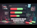 Progress Bar Animation HTML CSS web development projects animated progress bar
