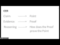 CER - Claim Evidence Reasoning