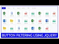 Button Filtering using HTML CSS and Jquery - List Filtering