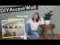 DIY Geometric Wall Design Boho Picture Ledge Thrifted Decor DIY Accent Wall