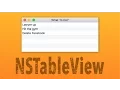 Creating the Simplest Cocoa Table View Using Delegate and DataSource