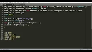 random Function Problem 4 CBSE Class 12 Computer Science