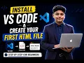 Install VS Code Create Your First HTML File HTML Complete Course Bangla 2026