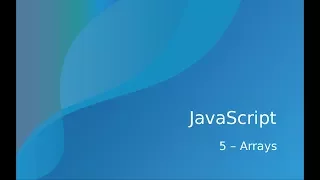 Curso de JavaScript y TypeScript - 5 Arrays