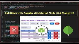 Full Stack Angular 18 Material Node JS MongoDB