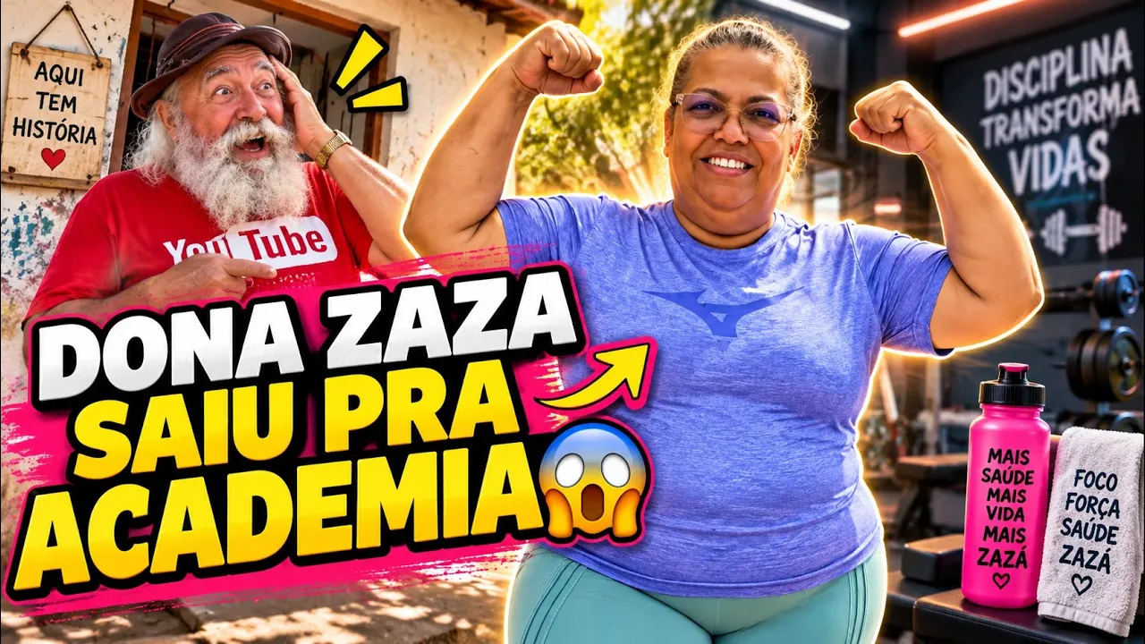 DONA ZAZA FOI PRA ACADEMIA E LUIZ DO SOM FICOU FURIOSO | LUIZ DO SOM