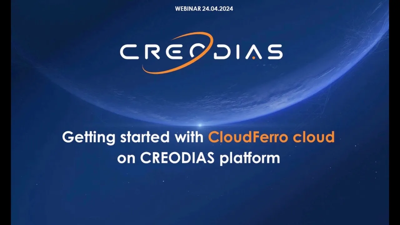 Getting started with CloudFerro cloud on CREODIAS platform