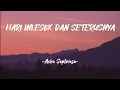 Download Lagu Hari ini, Esok Dan Seterusnya • acha septriasa • Lirik Lagu