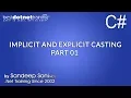 C tutorial for beginners - C Implicit and Explicit