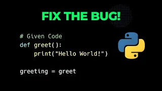 Python Function Quiz Fix the Error in Python A Coding Challenge Python for Beginners