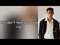 Download Lagu Afgan- If I Don't Have Your Love (Lirik)