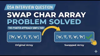 How to Reverse a String Char Array Two Pointer Method
