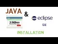 5 - Java and Eclipse IDE Installation
