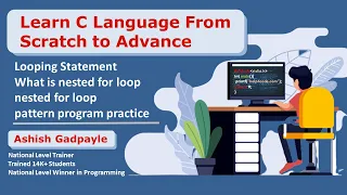 What is nested for loop nested loop pattern program practice Looping statement in C language
