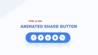 Animated Button Animated Share Button HTML CSS WebDesigner86