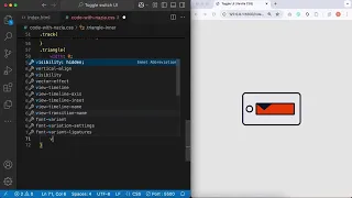 3D Toggle Switch UI Animation Using Pure HTML CSS Beginner Friendly