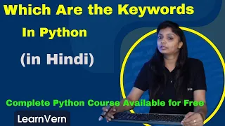 Which Are The Keywords In Python Programming Tutorial in Hindi LearnVern