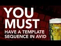 You Must Have A Template Sequence in AVID