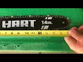 Hart 40V chainsaw gets a new chain