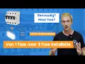 Lagu Van 1 Fase naar een 3 fase installatie? Dit moet je weten! (4 polige hoofdschakelaar installeren)