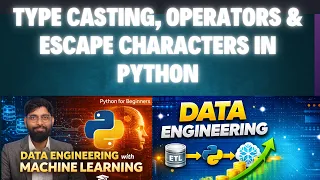 Type Casting Operators Escape Characters in Python