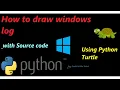 draw windows logo in python python turtle graphics tutorials