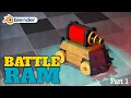 Easy Blender 3D Tutorial Low Poly Battle ram part-1