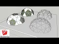 Download Lagu COMO CREAR DOMO O CUPULA GEODÉSICA SKETCHUP \