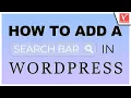 How to add a search bar in WordPress site using Ivory Search Plugin