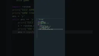 Dice game in python