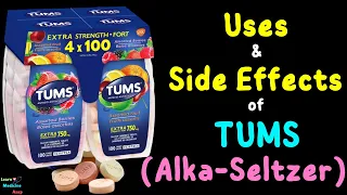 Tums Tablets Calcium Carbonate - Side Effects Uses Mechanism of Action Dosage Warnings