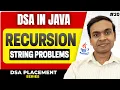 Recursion with Strings in Java Palindrome Anagram DSA in Java Full Course