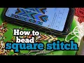 How to bead square stitch
