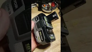 Battery check lights flashing on Ryobi One battery won t charge