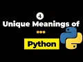 4 Unique Meanings of 3 Dots In Python Python Tutorial