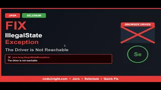 Fix java lang IllegalStateException The Driver Executable Does Not Exist Java Selenium Fix