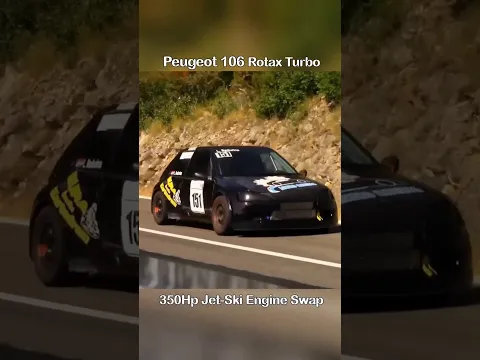 JET-SKI Engine Swap PEUGEOT 106 Rotax Turbo in HillClimb 🔥