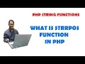 What is STRRPOS function in PHP
