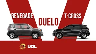 DUELO DE SUVS: LÍDER JEEP RENEGADE ENFRENTA NOVATO VOLKSWAGEN T-CROSS