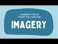 Imagery Common Types of Figurative Language