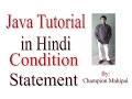 Learn Java Tutorial in Hindi 10 if else or condition statement